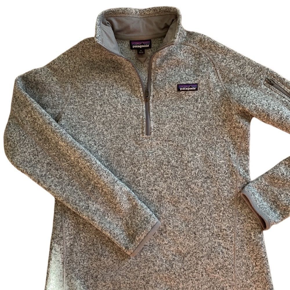 Patagonia Women’s 1/4 Zip Gray‎ Better Sweater Sweatshirt Pullover Small